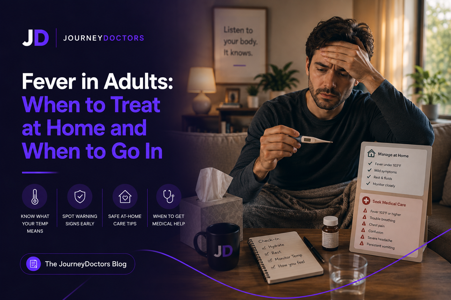 Fever in Adults: When to Treat at Home and When to Go In