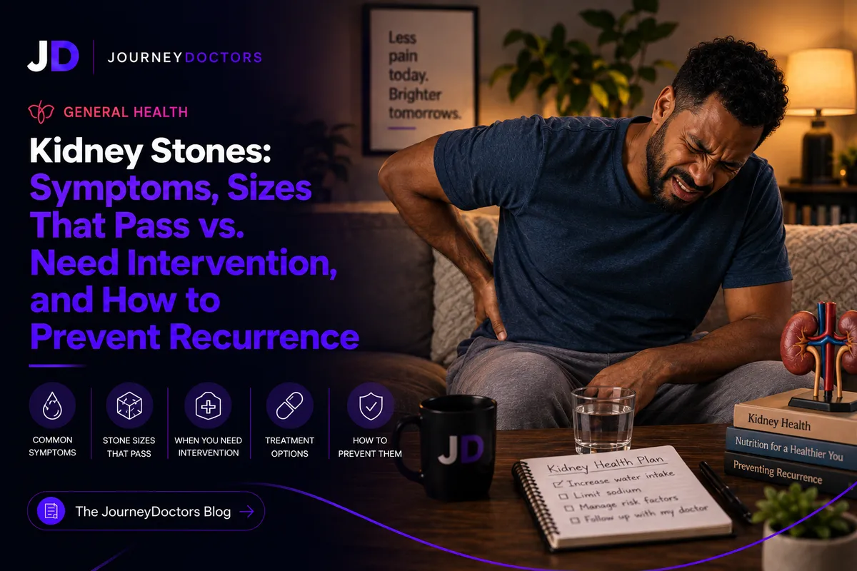 Kidney Stones: Symptoms, Sizes That Pass vs. Need Intervention, and How to Prevent Recurrence